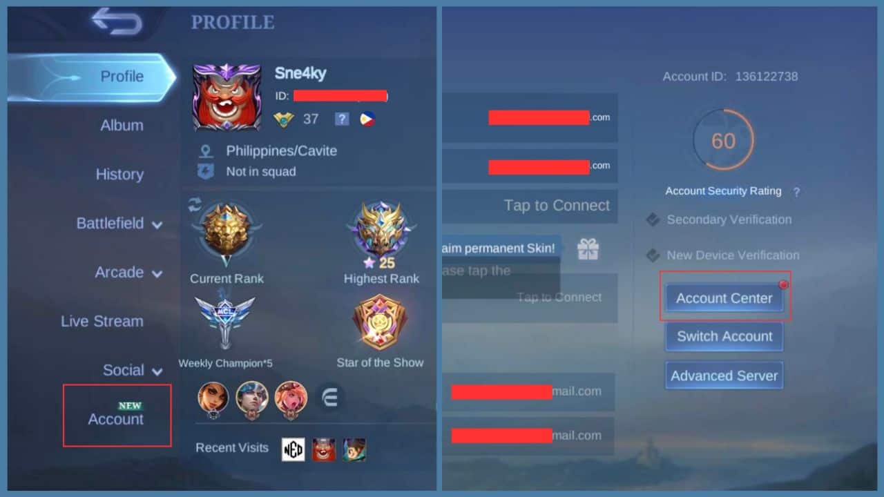 Delete-Mobile-Legends Account