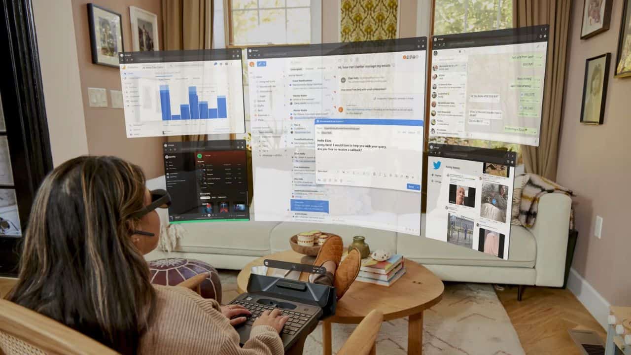 Augmented Reality laptop ditches the traditional screen for a 100-inch ...