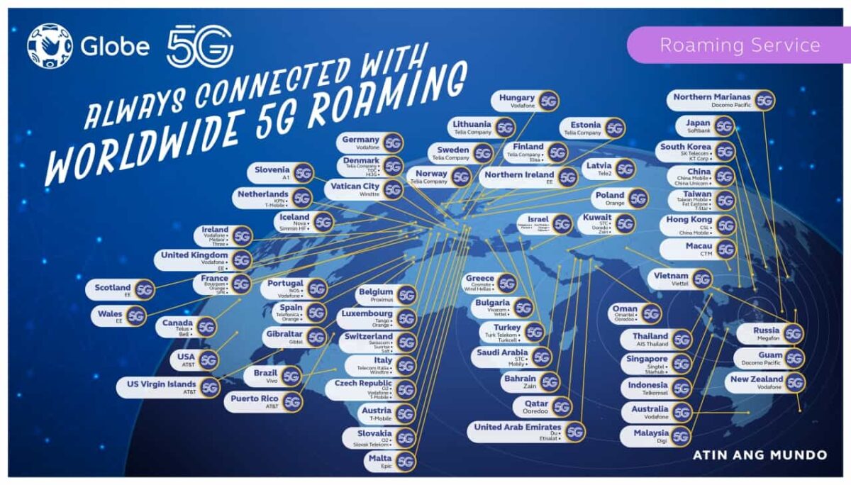 Globe-5G-roaming-available-67-countries
