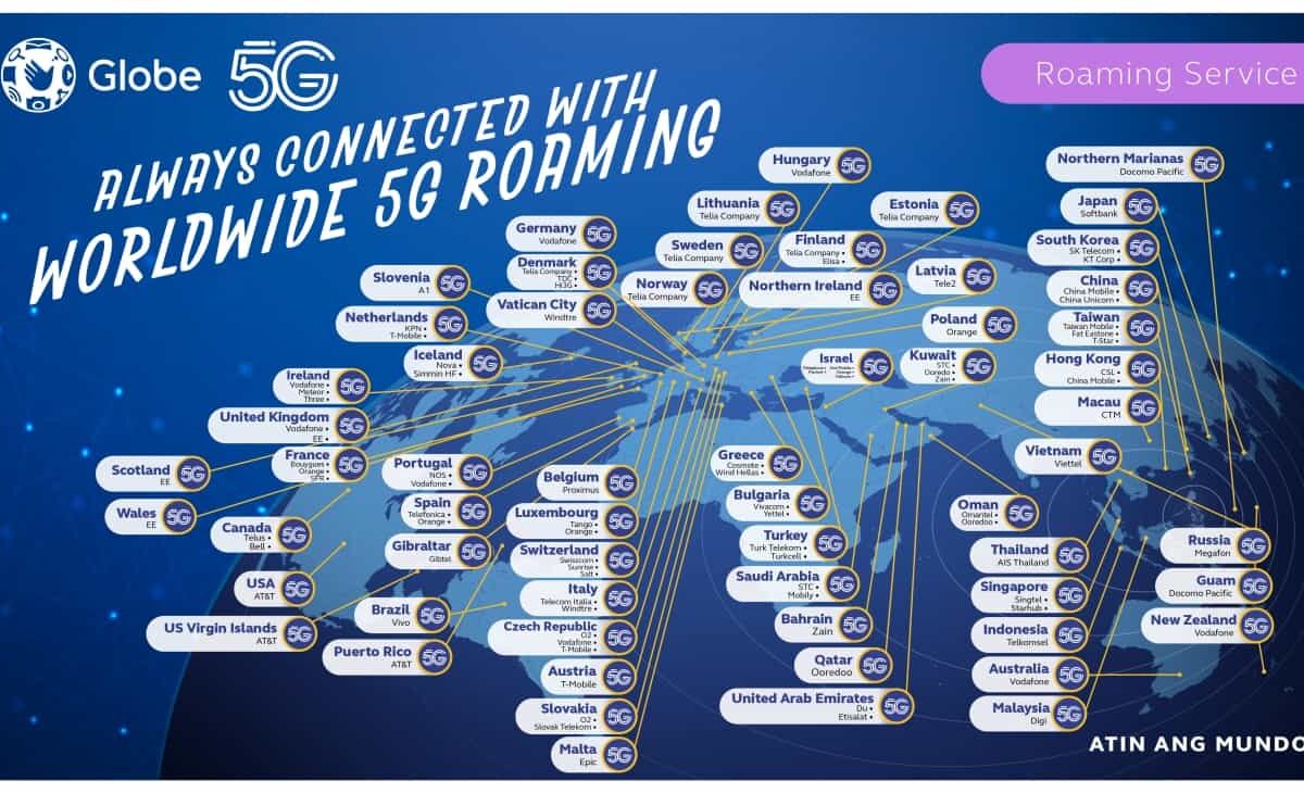 Globe-5G-roaming-available-67-countries
