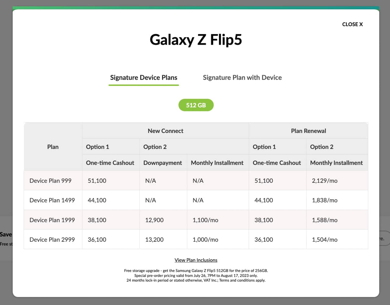 Samsung-Galaxy-Z-Flip-5-Smart-Postpaid-Plans-Freebies