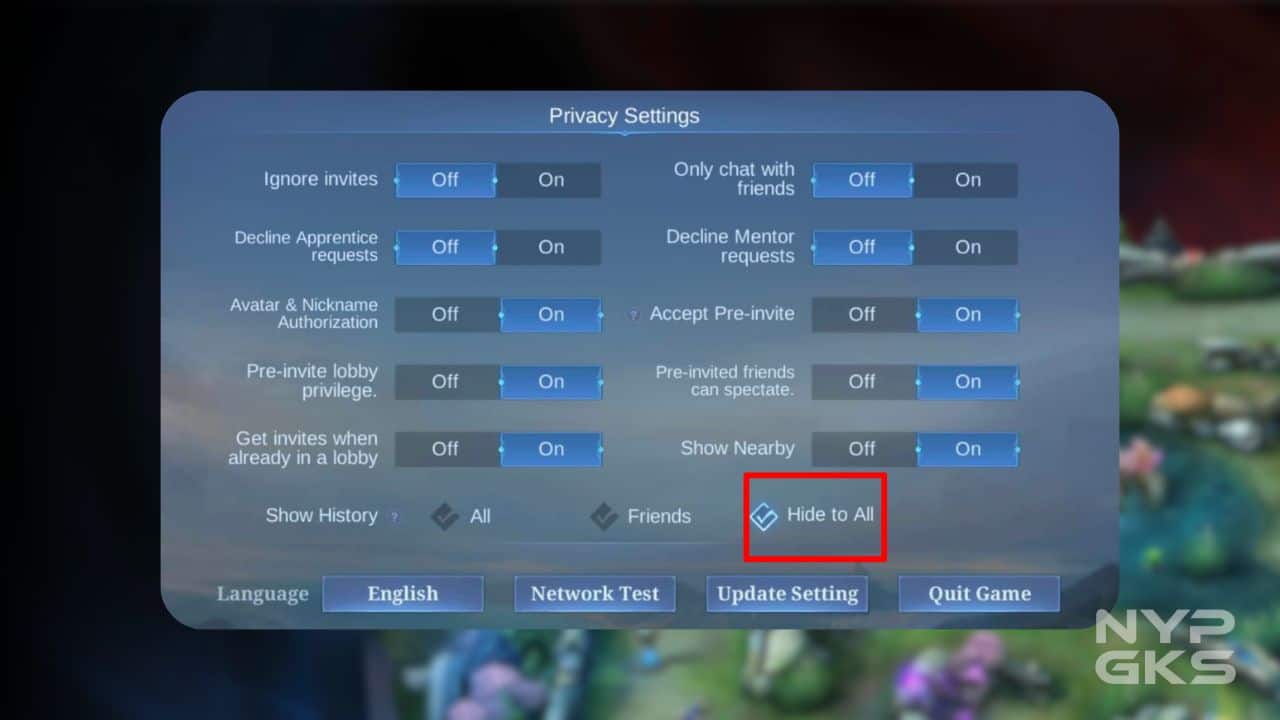 Hide-History-MLBB