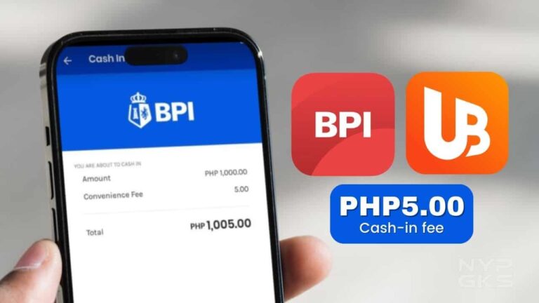 GCash starts charging Php5.00 cash-in fee for linked BPI, UnionBank ...