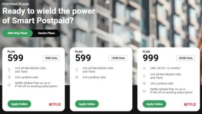 Smart SIM-Only Signature Plan+ 999 offer unli 5G, calls and texts to ...