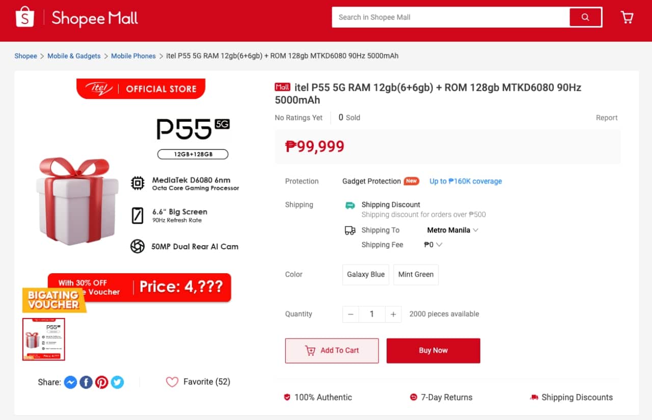 Itel-P55-5G-launching-soon