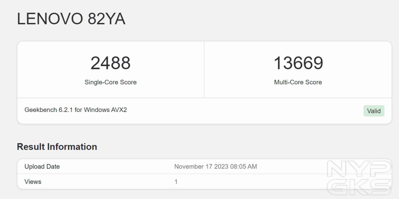 Lenovo-Slim-5i-GeekBench