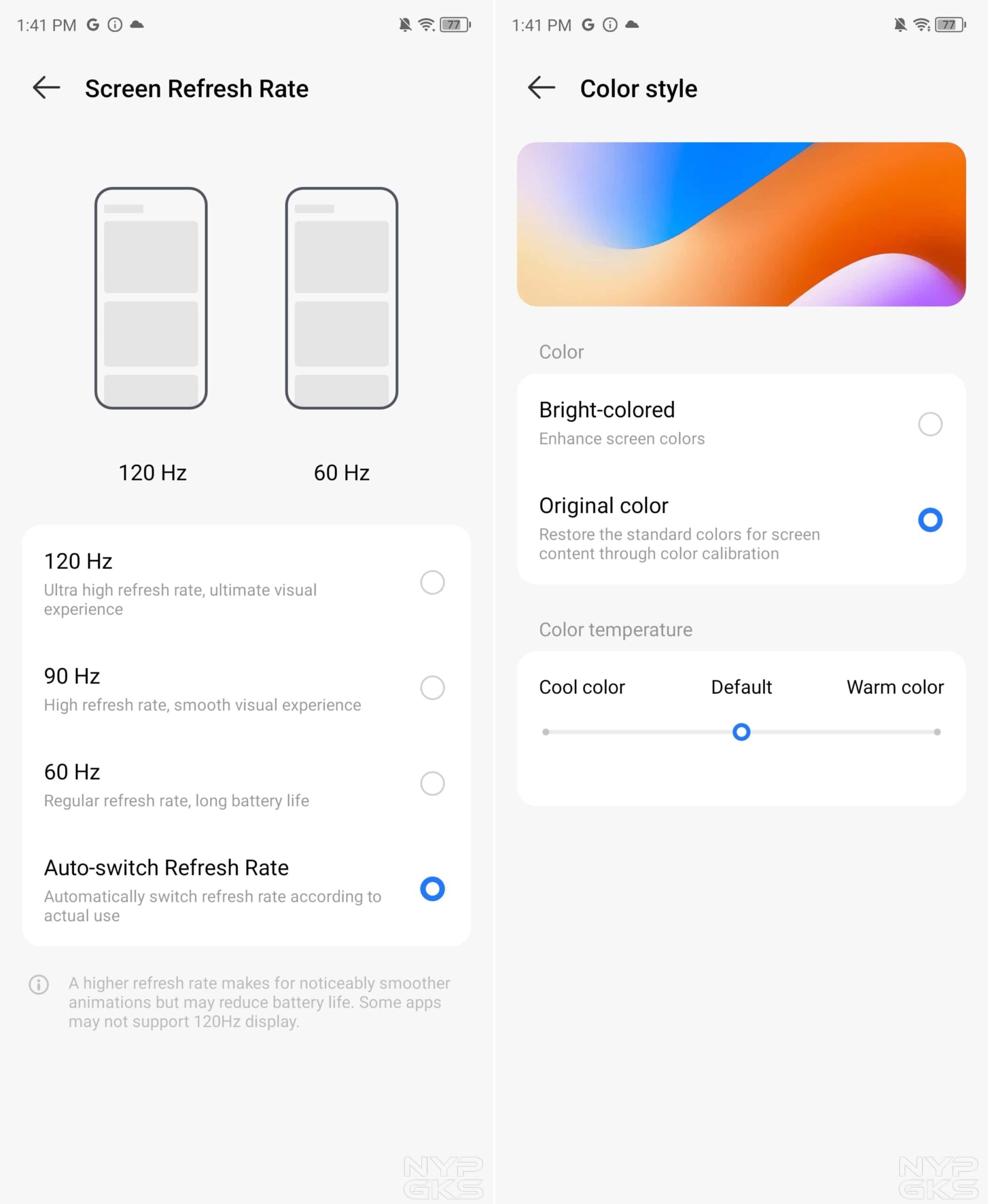 TECNO-Phantom-V-Flip-Display-Settings