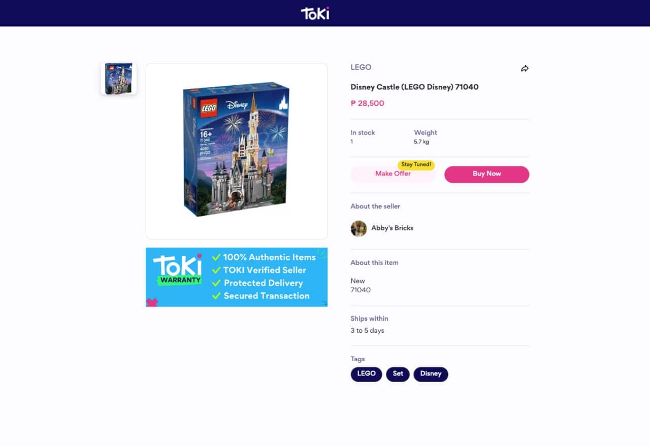 Toki-Website