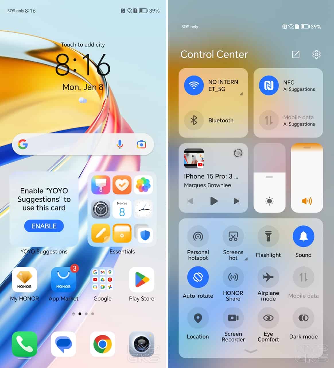 HONOR-X9b-5G-interface