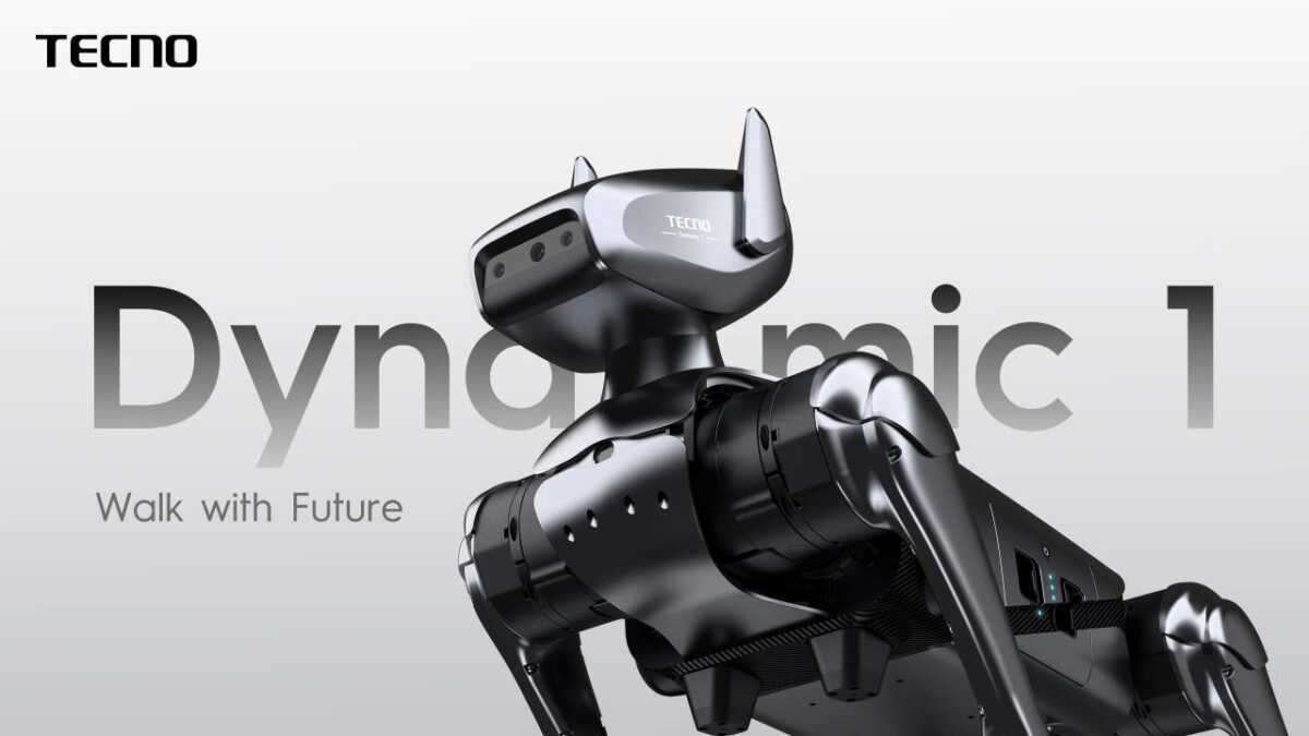 TECNO Dynamic 1 Robotic Dog showcased at MWC 2024 | NoypiGeeks