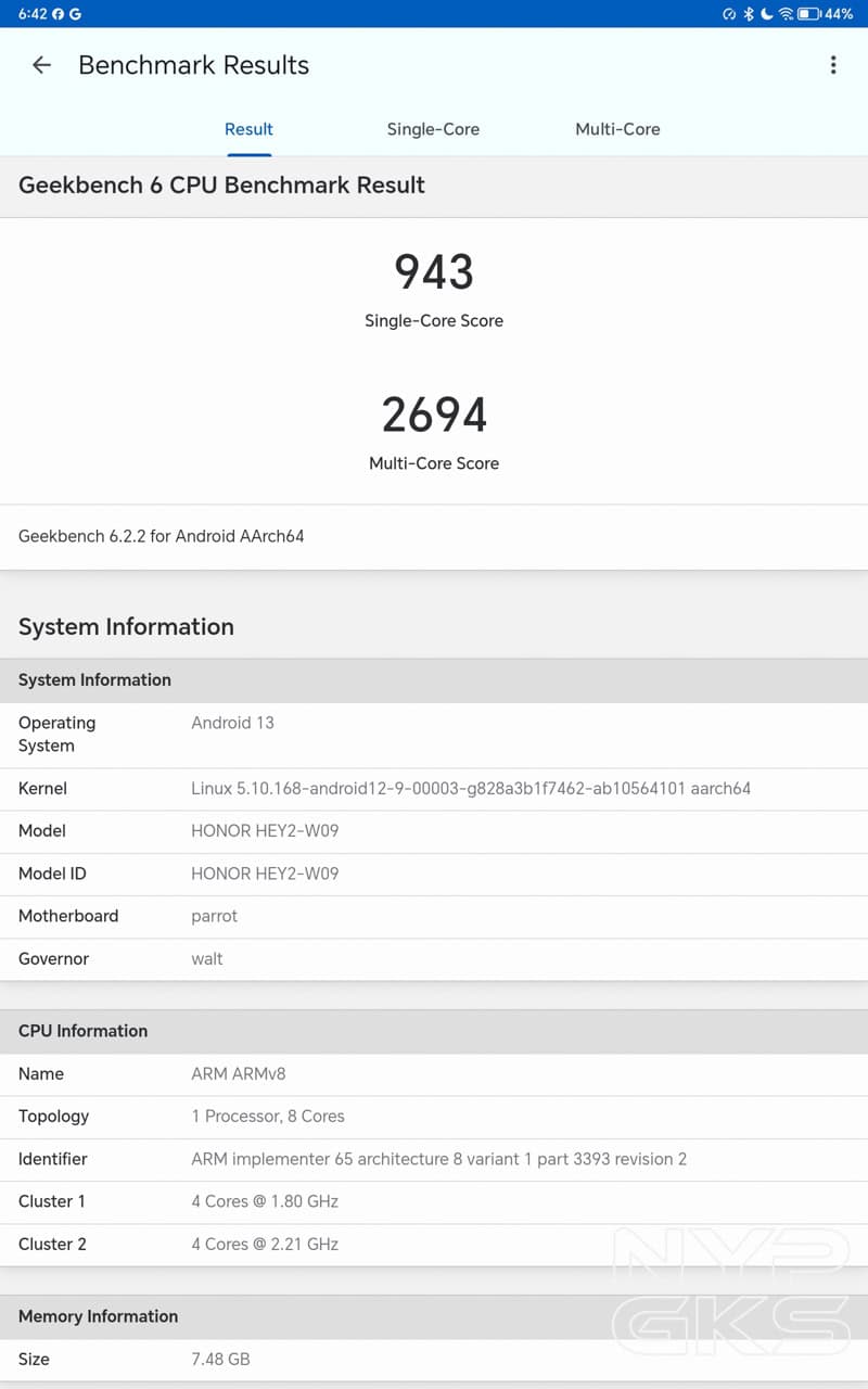 HONOR-Pad-9-GeekBench-6