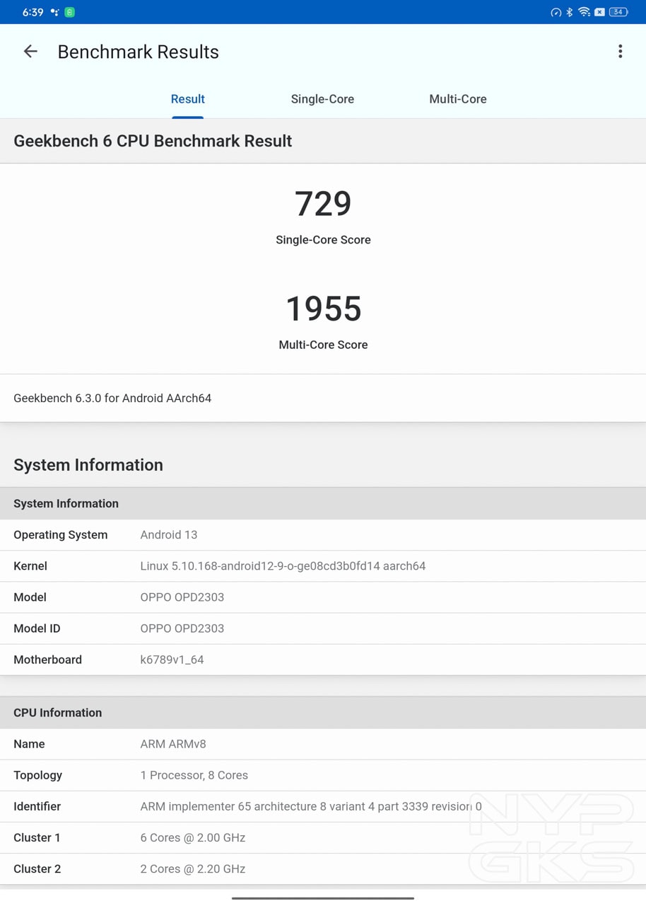 OPPO-Pad-Neo-GeekBench