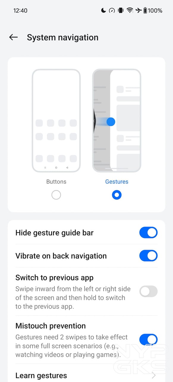 OnePlus-12R-Gesture-Navigation