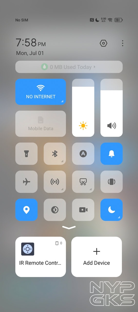 Infinix-GT-20-Pro-Control-Centre