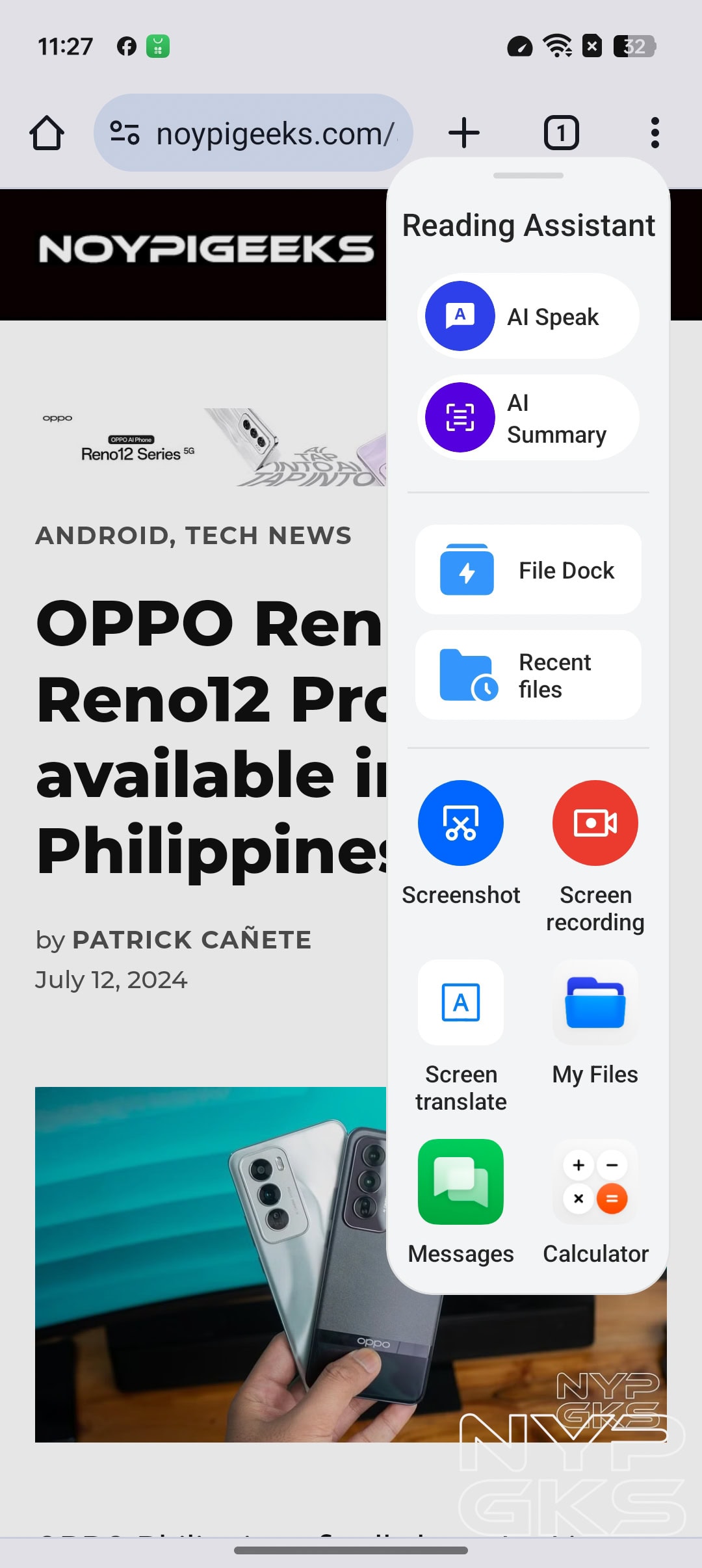 OPPO-Reno12-Pro-AI-Reader