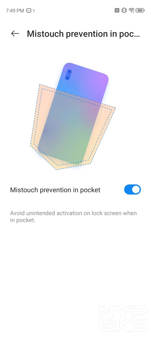 ZTE-Blade-A75-5G-Pocket-Mistouch