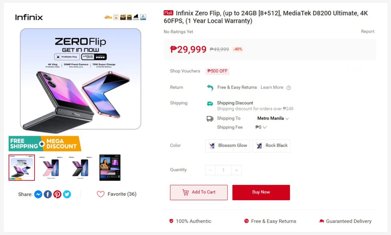 Infinix-Zero-Flip-Price-Philippines