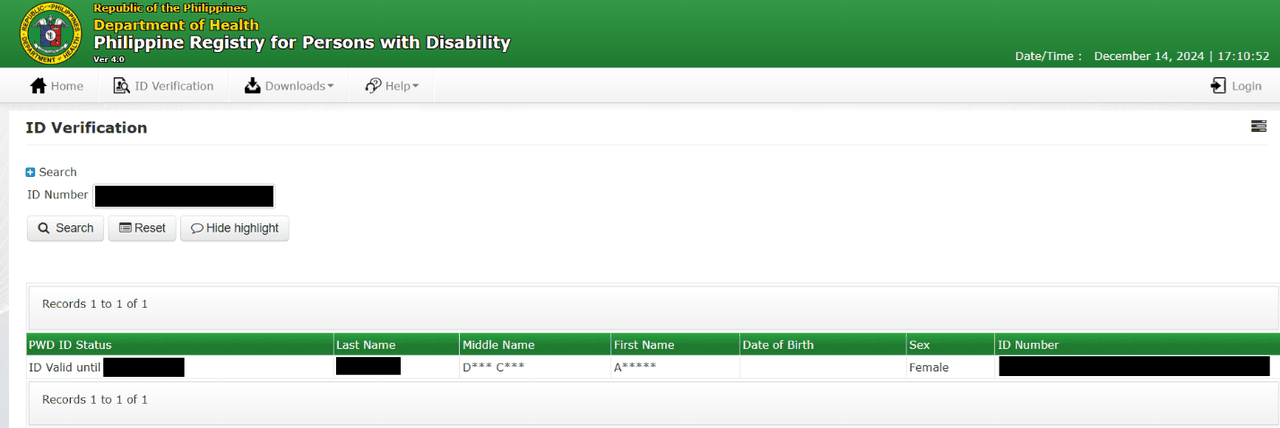 Check-PWD-ID-validity