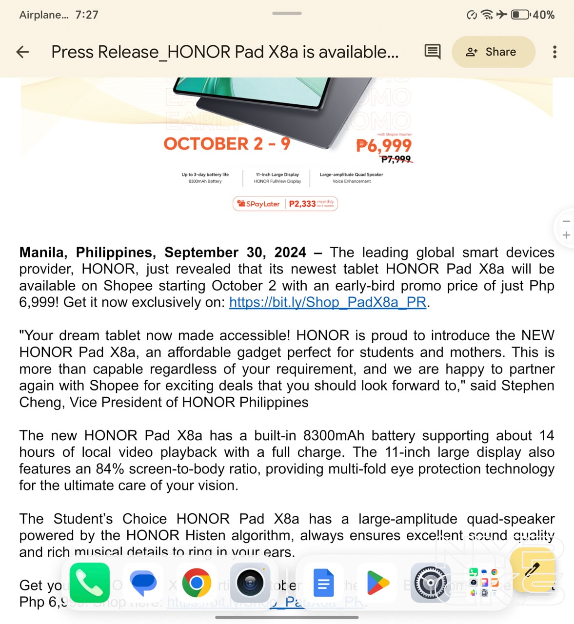 HONOR-Magic-V3-Toolbar