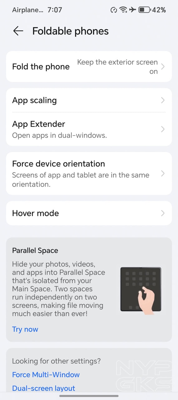 HONOR-Magic-V3-foldable-settings