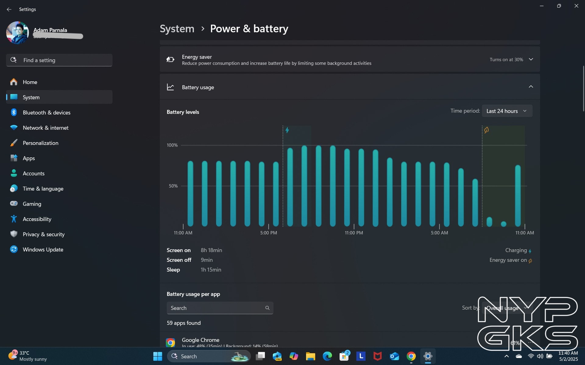 Lenovo-IdeaPad-Slim-5x-14-9-Battery-Life