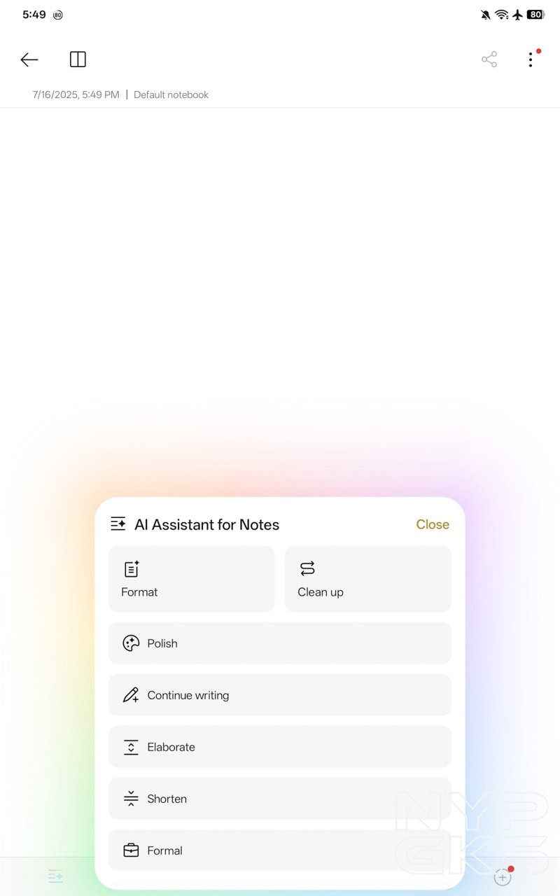 OPPO-Pad-SE-AI-Writer