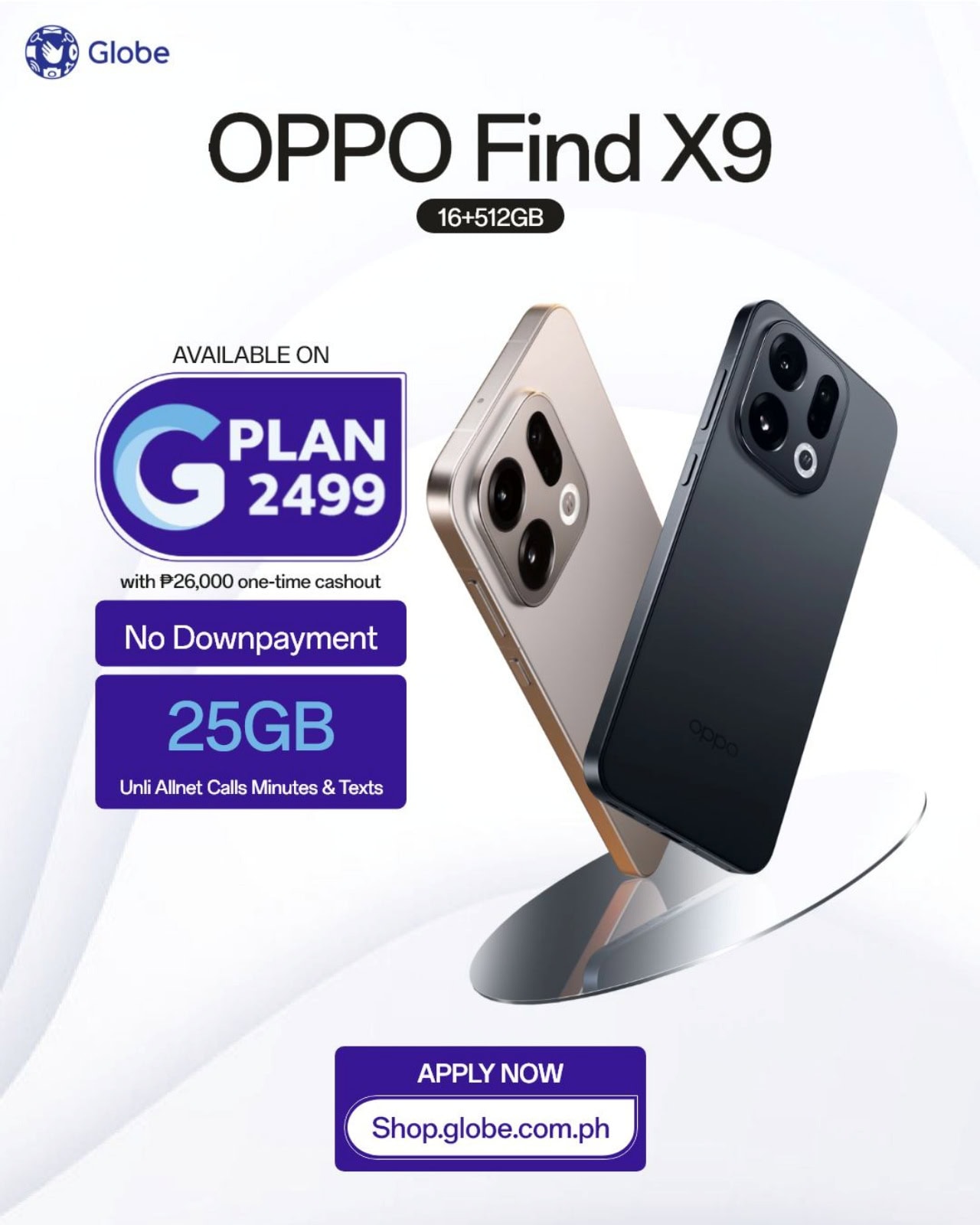 OPPO-Find-X9-Globe-Postpaid