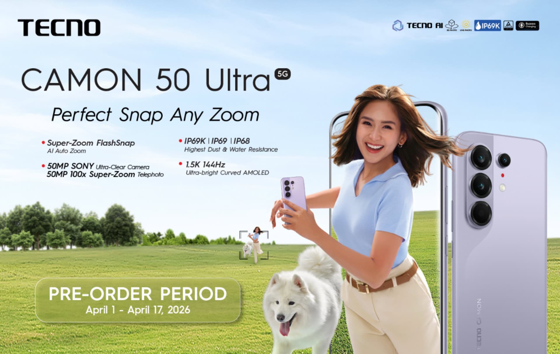 TECNO gibt Vorbestellungsdetails für die CAMON 50-Serie auf den ...