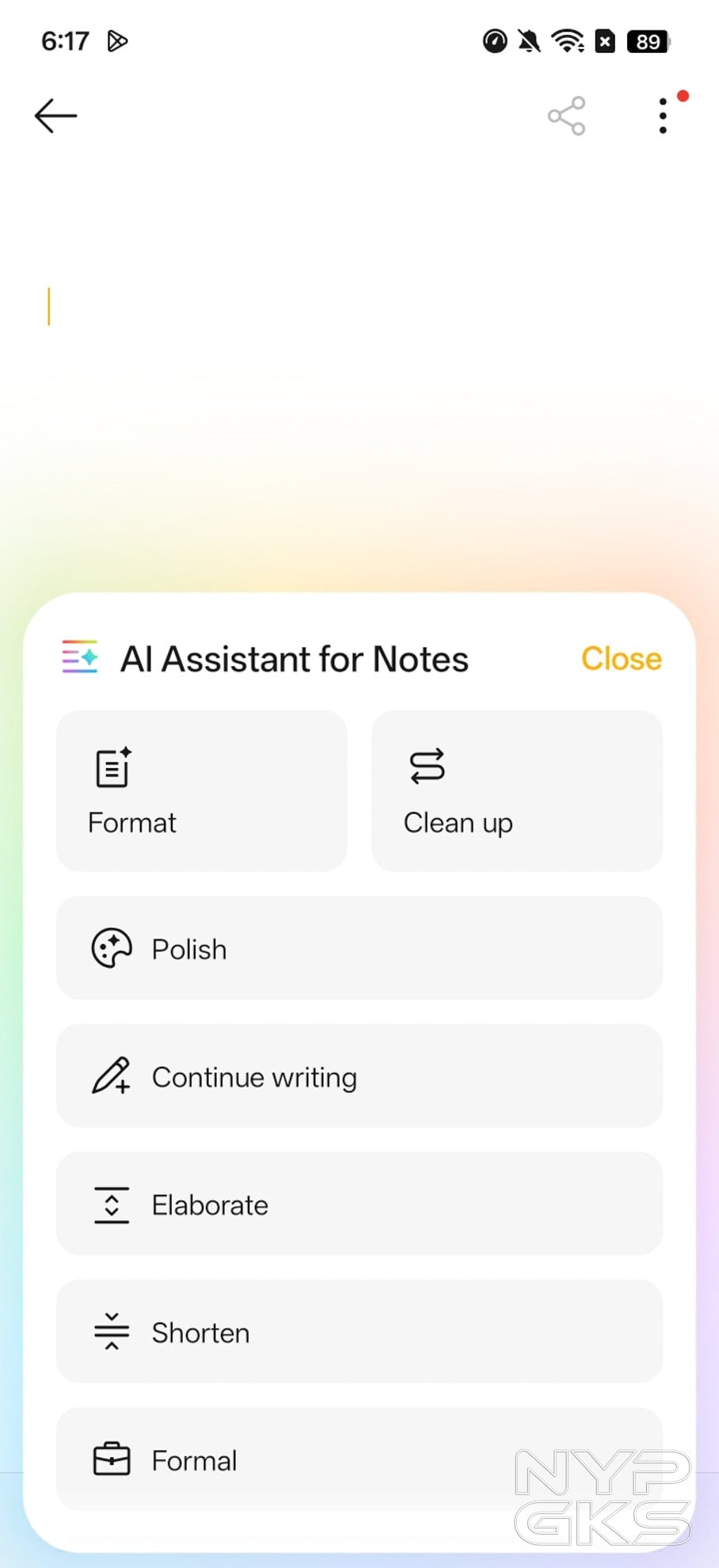 OPPO-A6s-5G-AI-Writer