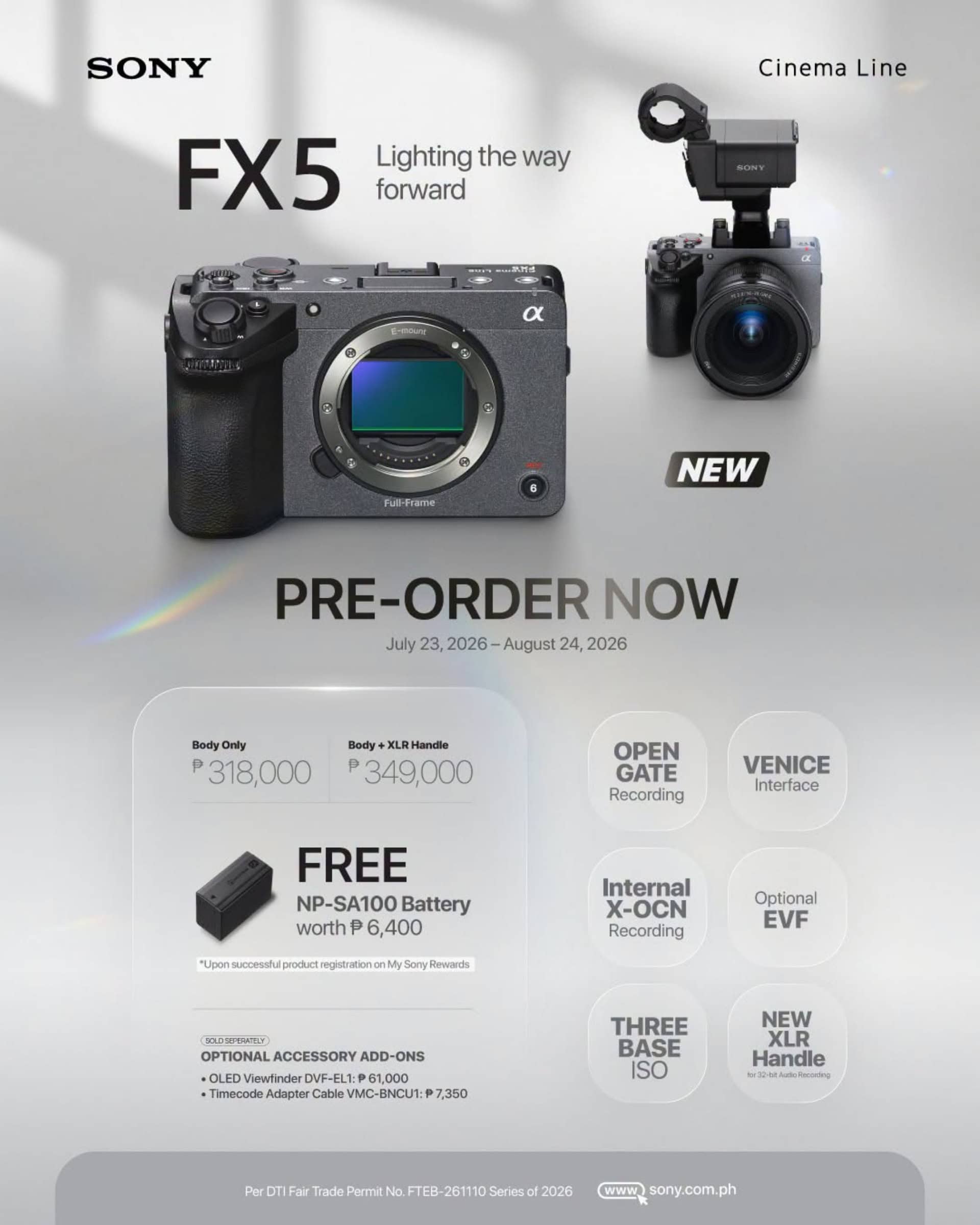Sony-FX5-Specs-Price