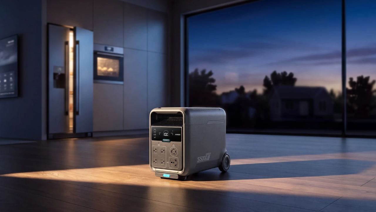Anker SOLIX S5000: 4,500W, 15-year lifespan, 120V/240V, Portable design